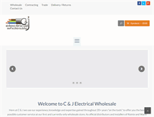 Tablet Screenshot of candjelectrical.com